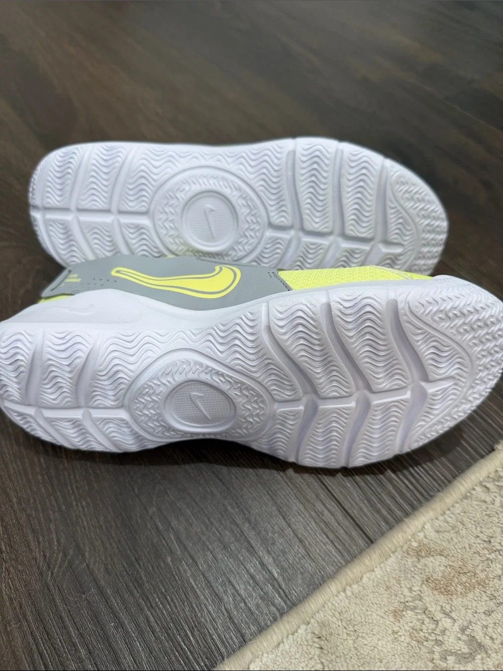 Nike Kids Slip-On Sneakers - Volt and Gray